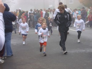 Zeke Running with Josiah